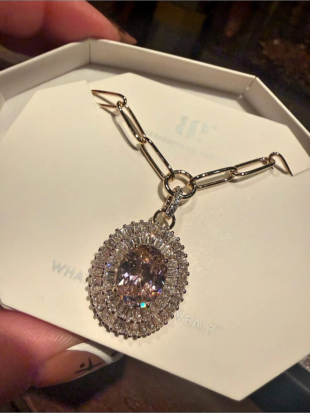 Bomb Party NK8488 Gold-Tone Pendant Necklace NWT